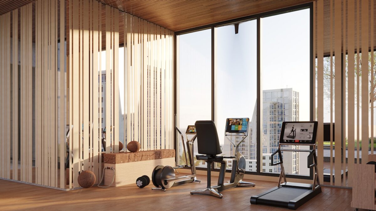 Gym planning scene showing early layout and concept decisions for a new fitness business