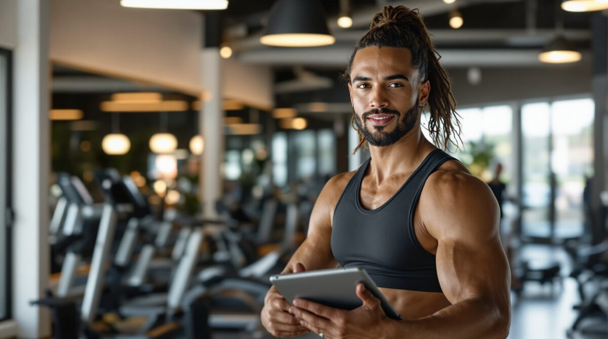 Fitness studio interior representing permits, lease setup, and opening readiness